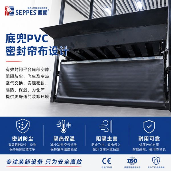瑞泰同款冷库保温卸货平台，垂直收纳防跑冷，冷链装卸更高效