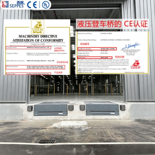 出口德国 CE认证 液压卸货平台